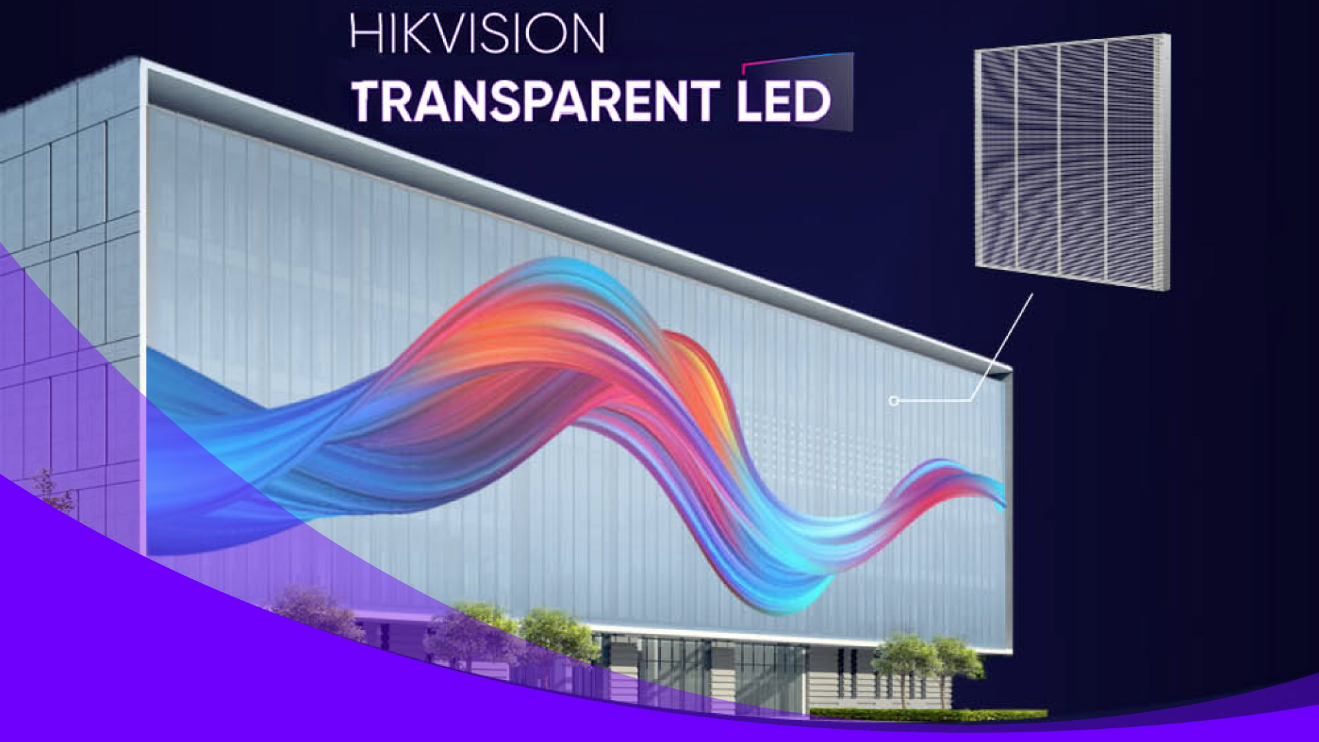 Banner led Transparente da Hikvision